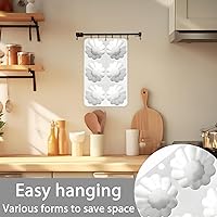 Vista 8 de Silicone Pudding Mold, 6-Cavity Nonstick Jello Dessert Making Tray, Custard Mold for Mousse Cake, Set of 2, White