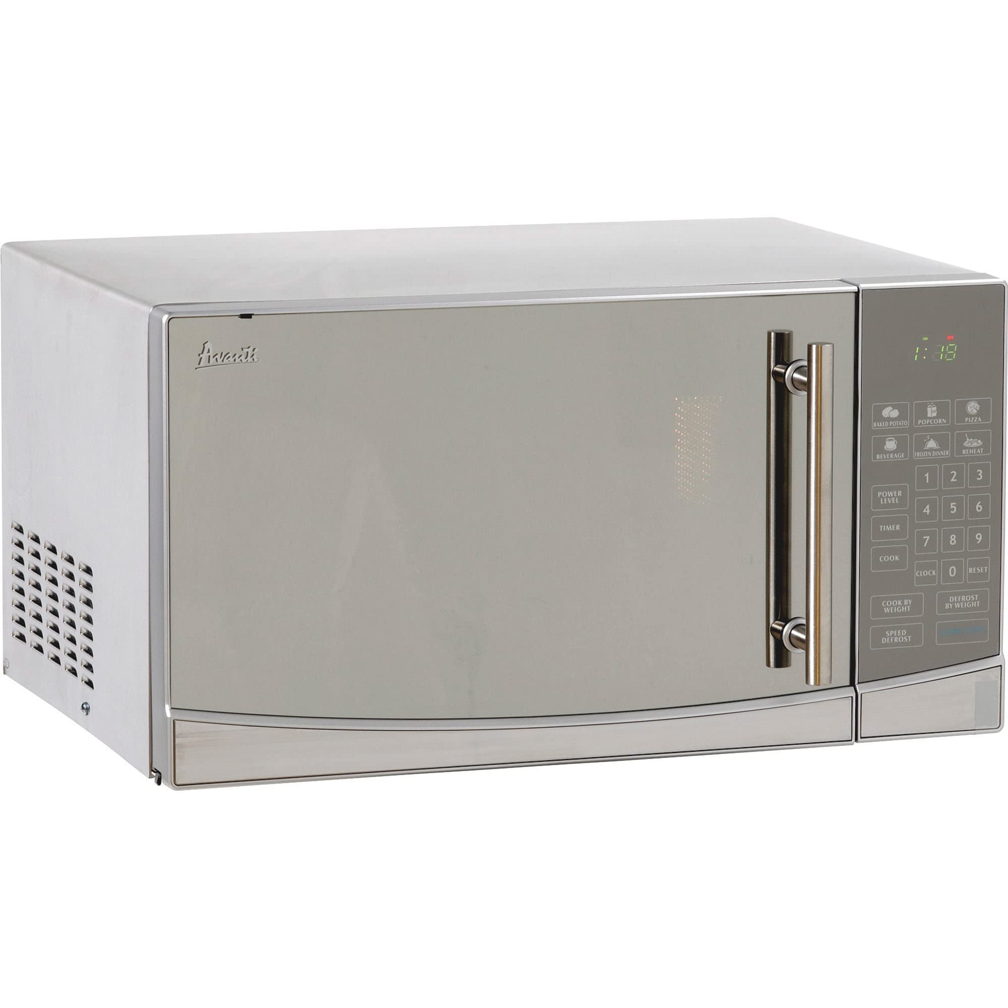 Avanti 1.1 Cubic Foot Capacity Stainless Steel Microwave Oven AVAMO1108SST Each