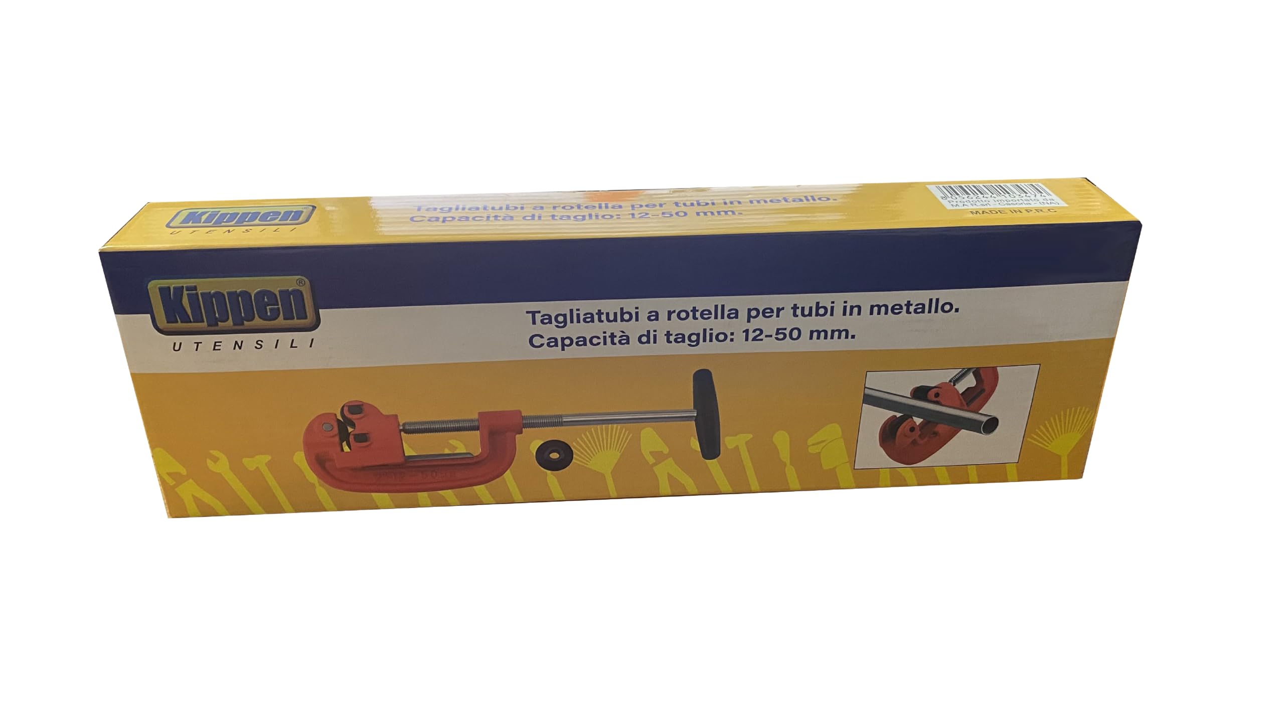 Kippen 1175X - Cortatubos Manual para PVC, Plástico, Cobre, Acero, Tubos de Aluminio y Materiales Similares Capacidad Max 2" (12-50mm)