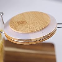 Vista 5 de KKC HOME ACCENTS Tarros de galletas de vidrio transparente con tapas herméticas, tarros de galletas herméticos con tapas de abrazadera de bloqueo