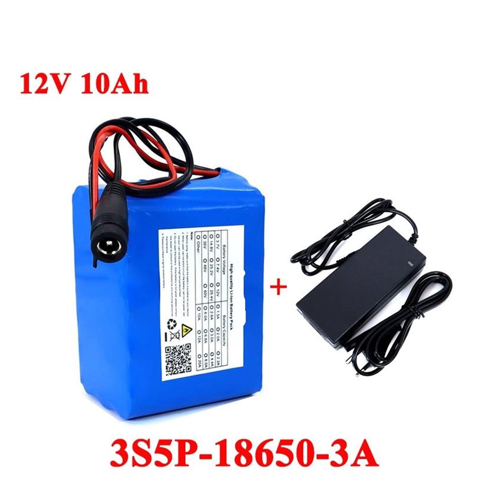 12V10Ah 3S5P 18650 Lithium Battery Pack Suitable For Sprayer Trolley Children Electric Car Battery