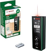 Bosch Distanziometro laser Zamo 4a generazione (misurazione facile e precisa fino a 25 m, batterie ricaricabili tramite USB-C®, con funzione di aggancio, in confezione di cartone)