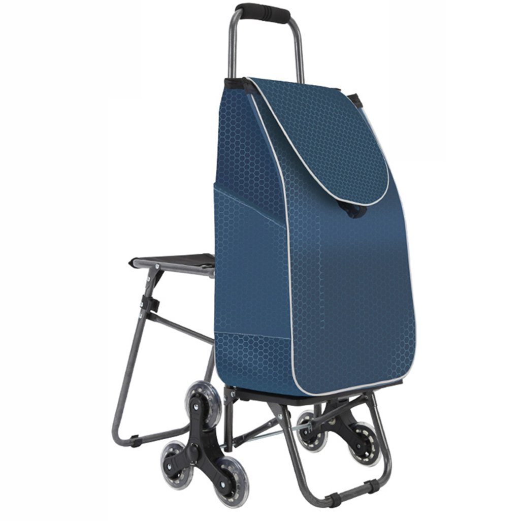 Buy BJLWTQ Shopping cart Climbing Stairs Folding Luggage cart Trolley
