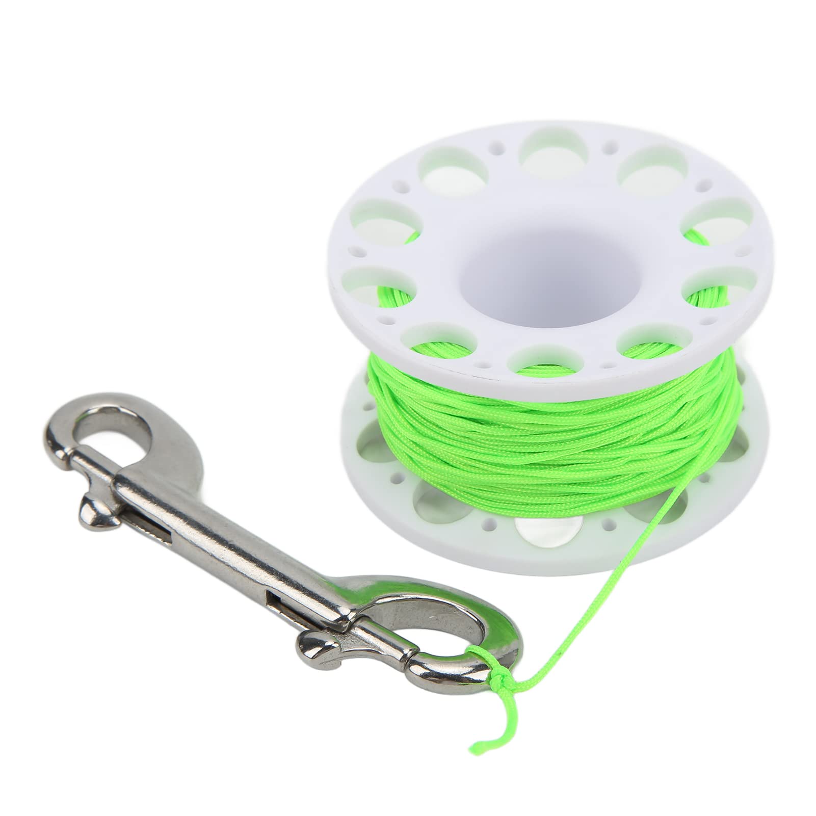Dive Reel, Nylon Rope Hand Fishing Reel with High Strength Diving for Diving (White)