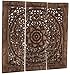 Produktbild Asiatika-Online.de Wandrelief Wandbild Burma Teak Teakholz Antik Style Asien Möbel China 90x90CM BN