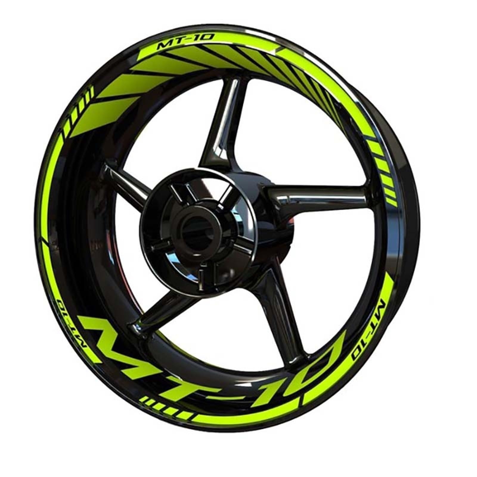 Motorcycle Racing Equipment Wheel Tire Rim Decoration Adhesive Decal Stickers for Yamaha Mt10 Mt 10 Sp Decorative(Color5)