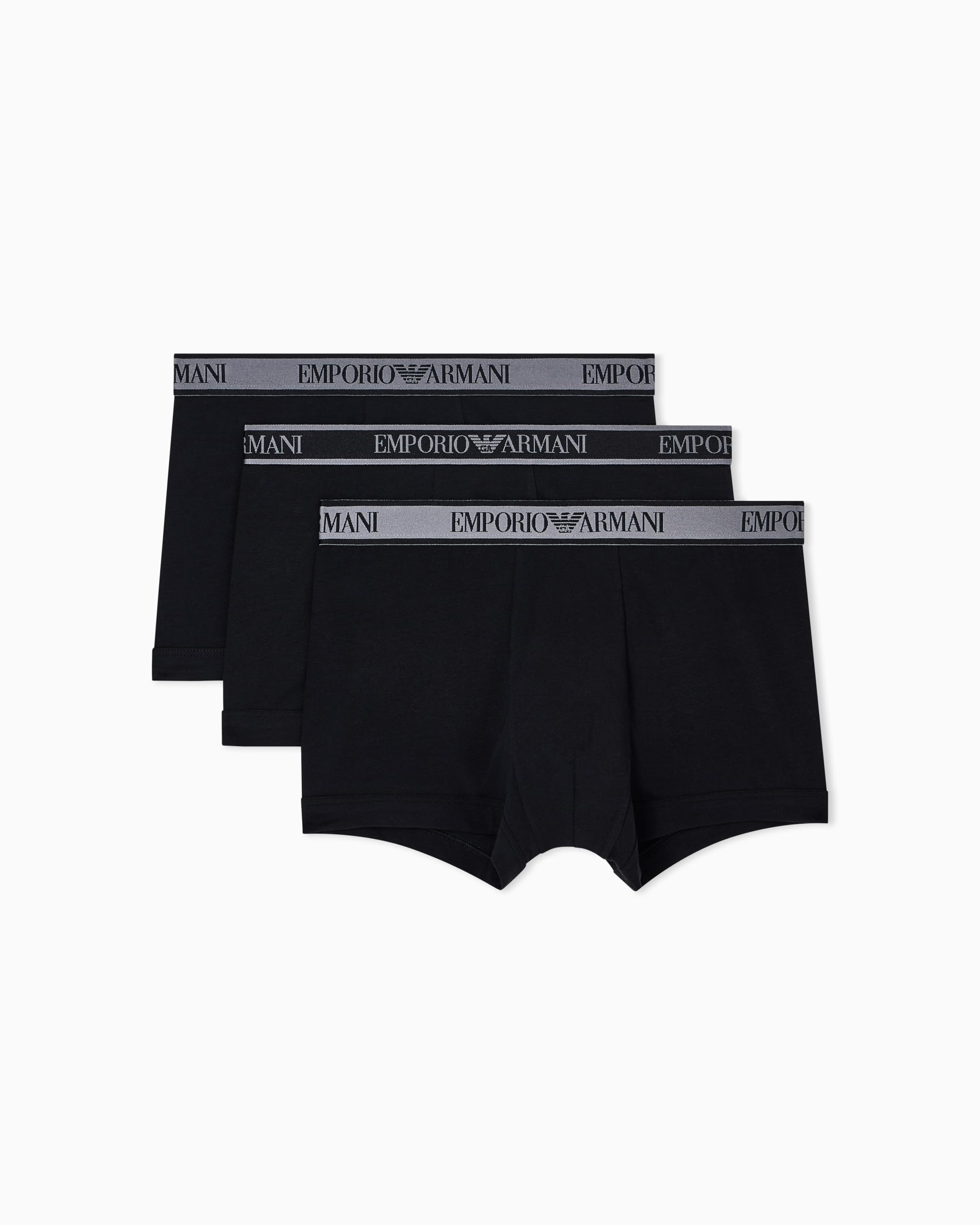 Emporio Armani Man's CORE Logoband 3-Pack Trunk Black XXL