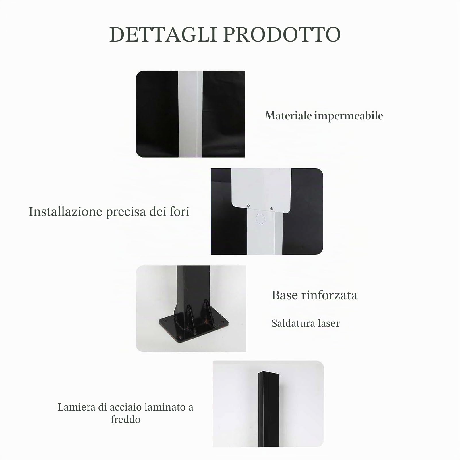 Piedistallo per caricabatterie EV per impieghi gravosi, Piedistallo per stazione di ricarica EV con gancio, Pilastro per veicoli elettrici montato a pavimento Adattatore per cavo montato su EV