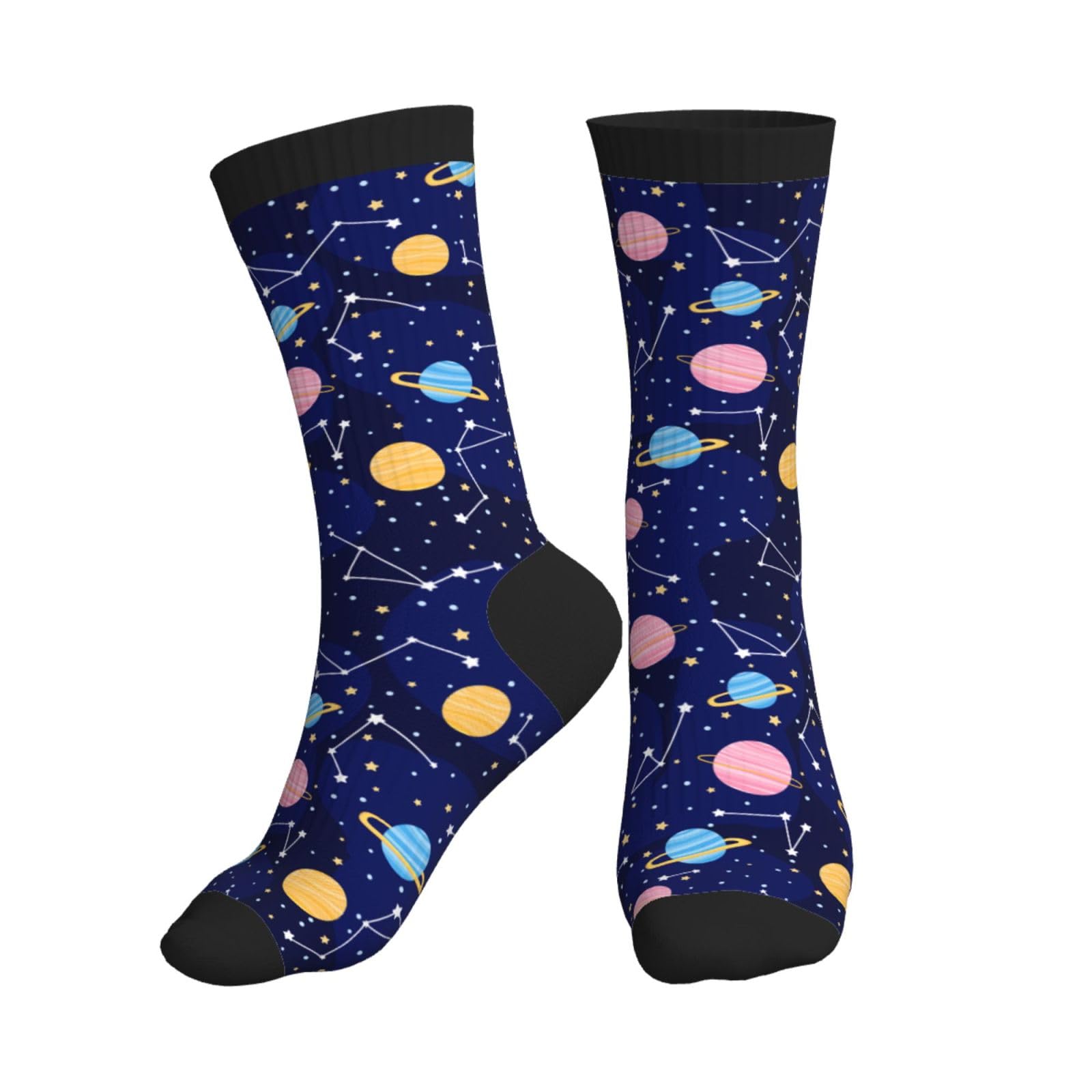 Geoocii Novelty Mid-Calf Socks Casual Crazy Funny Dress Sports Socks For Women Men Teens Gift