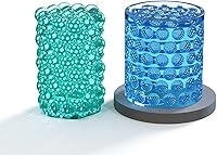 Vista 4 de 10 moldes de vela cilíndrica, molde de arte para manualidades, molde de vela de resina de silicona 3D, moldes de silicona para hacer velas
