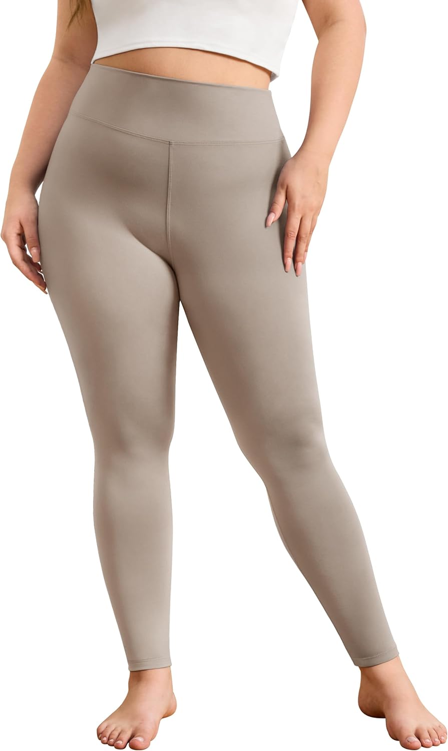 VALANDY Creamlush Plus Size Leggings for Women-High Waisted Tummy Control Buttery Soft Yoga Pants - Image 2