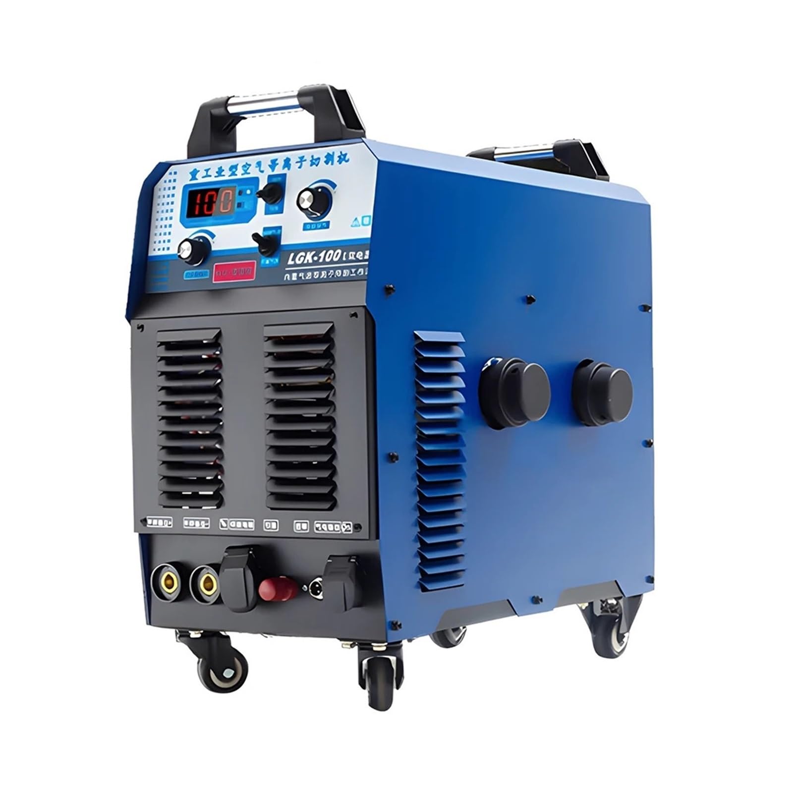 Plasma Cutter, LGK-100 Plasma Cutting Machine Built-in Air Pump IGBT Welders AC 220 380V Dual Module Welding Machine for DIY & Home Workshops(Only Machine)