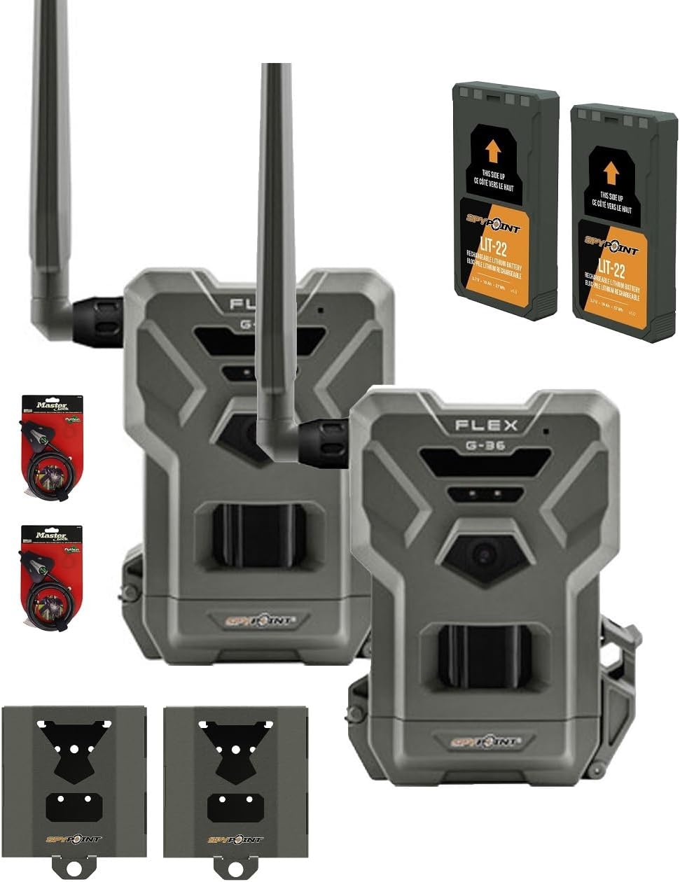 SPYPOINT Flex G36 Twin Pack Cellular Trail Camera 36MP