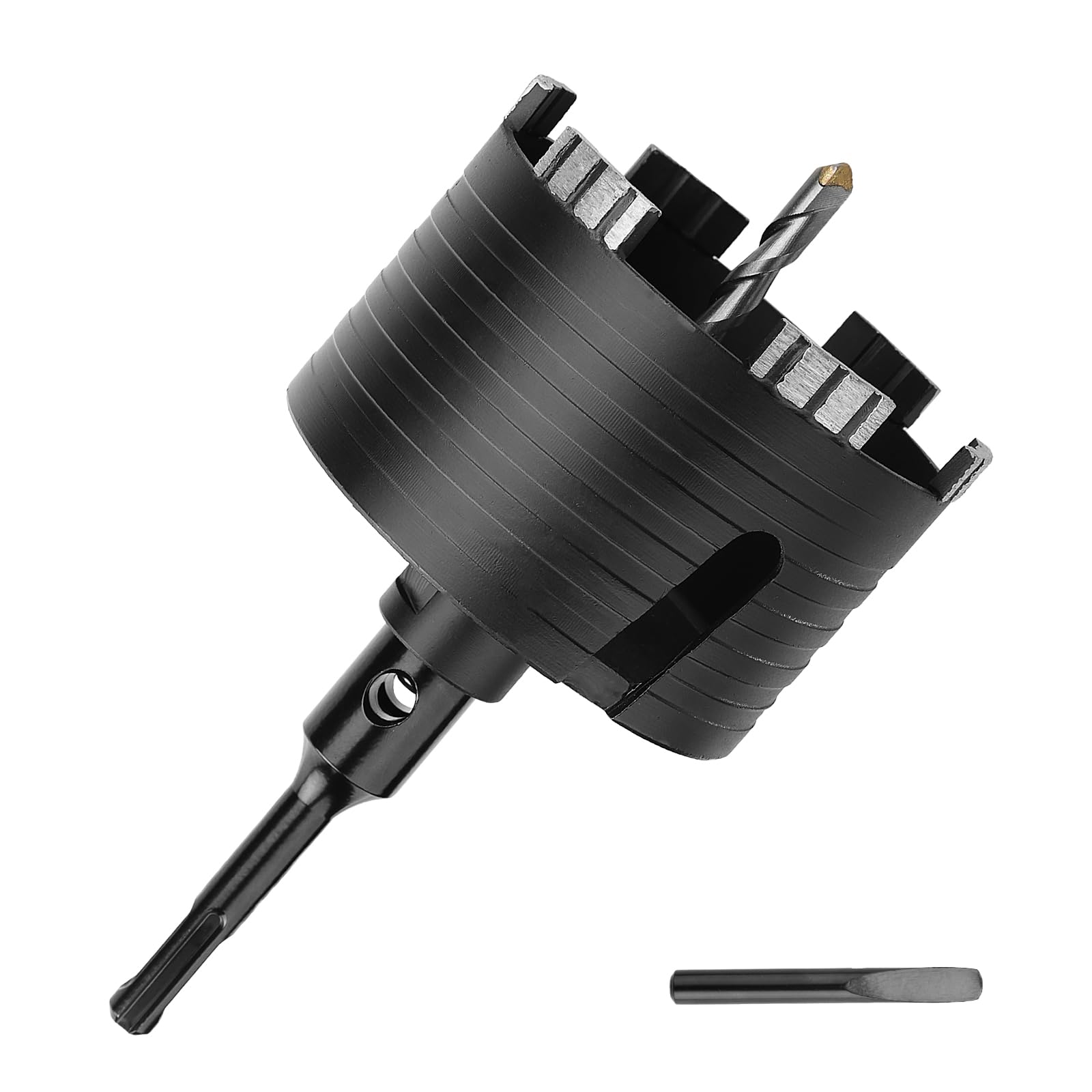 Suche wiertło diamentowe 130 mm z prętem łączącym SDS Plus 110 mm do muru, betonu, kamienia, cegły i bloku (130 mm)