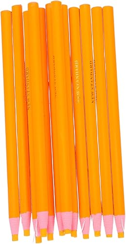 Toyvian Paquete de 12 marcadores de China despegables con diamantes para vidrio, celofán, vinilo, metal, etc. (amarillo)