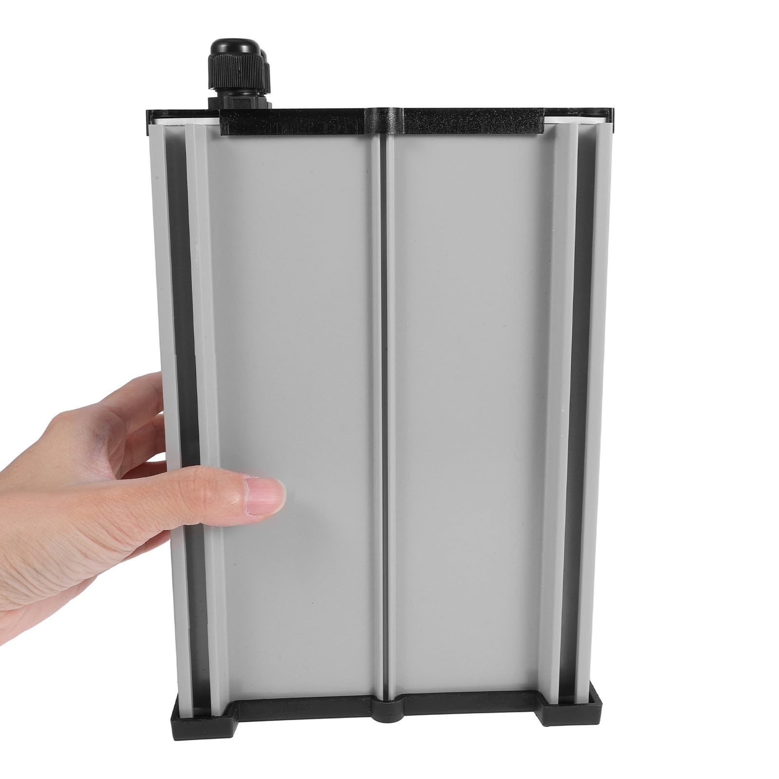 Beavorty Boîtier de Stockage Étanche et Connexions Électriques en Aluminium avec Couvercle Argenté pour Batterie Lithium pour Éclairage Solaire Extérieur