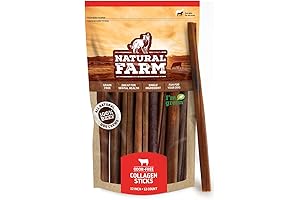 Natural Farm Odor-Free Collagen Dog Chews, 12 Inches, 12-Pack