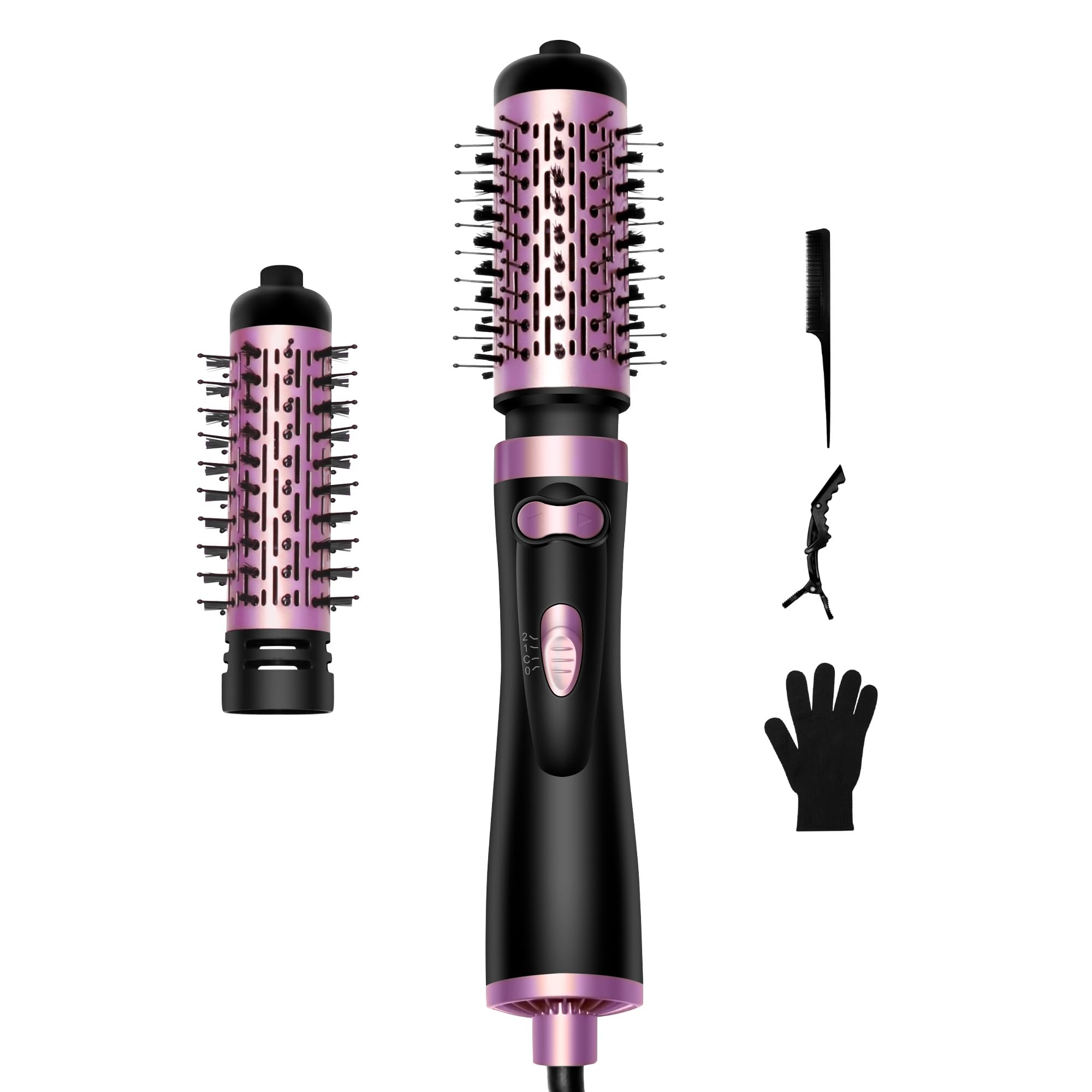 Amazon.com : 3-in-1 Round Hot Air Spin Brush Set with 2 Brushes (2