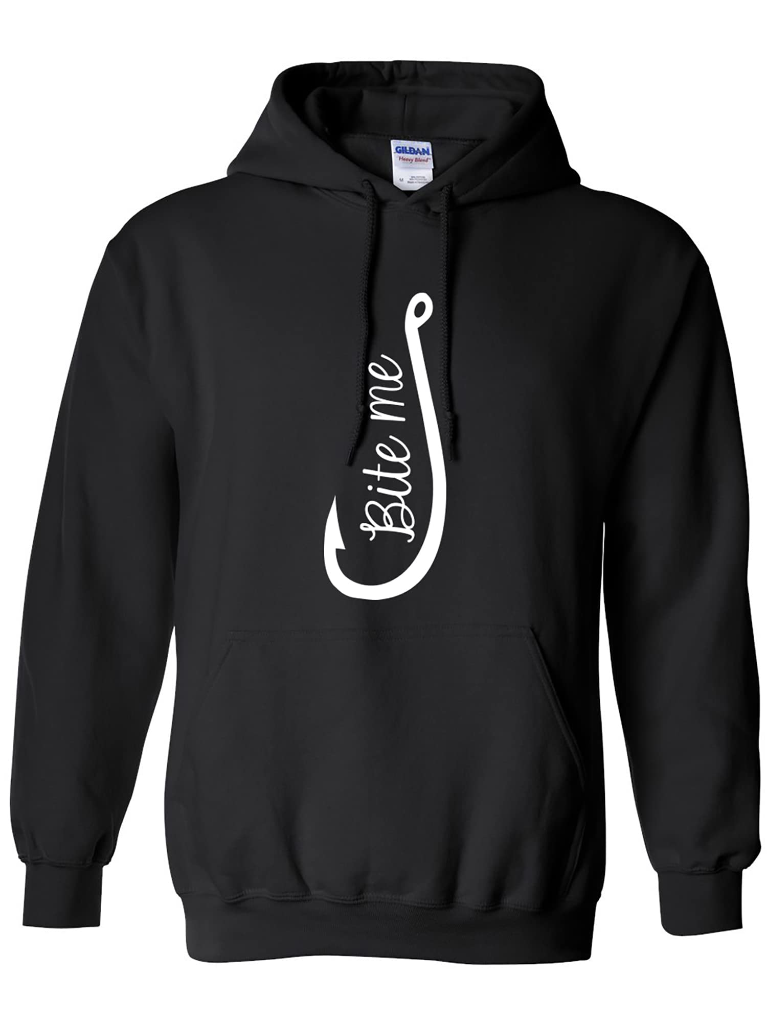 zerogravitee Bite Me Fish Hook Adult Hooded Sweatshirt