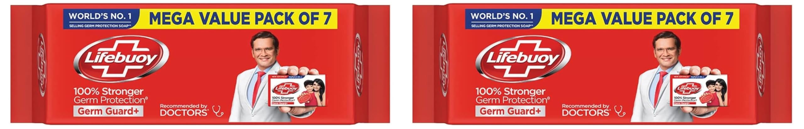 Lifebuoy Total 10 Germ Protection Bathing Soap Bar 125 g (Combo Pack of 14)|| Protects Against Viruses and Germs - Combo Offer