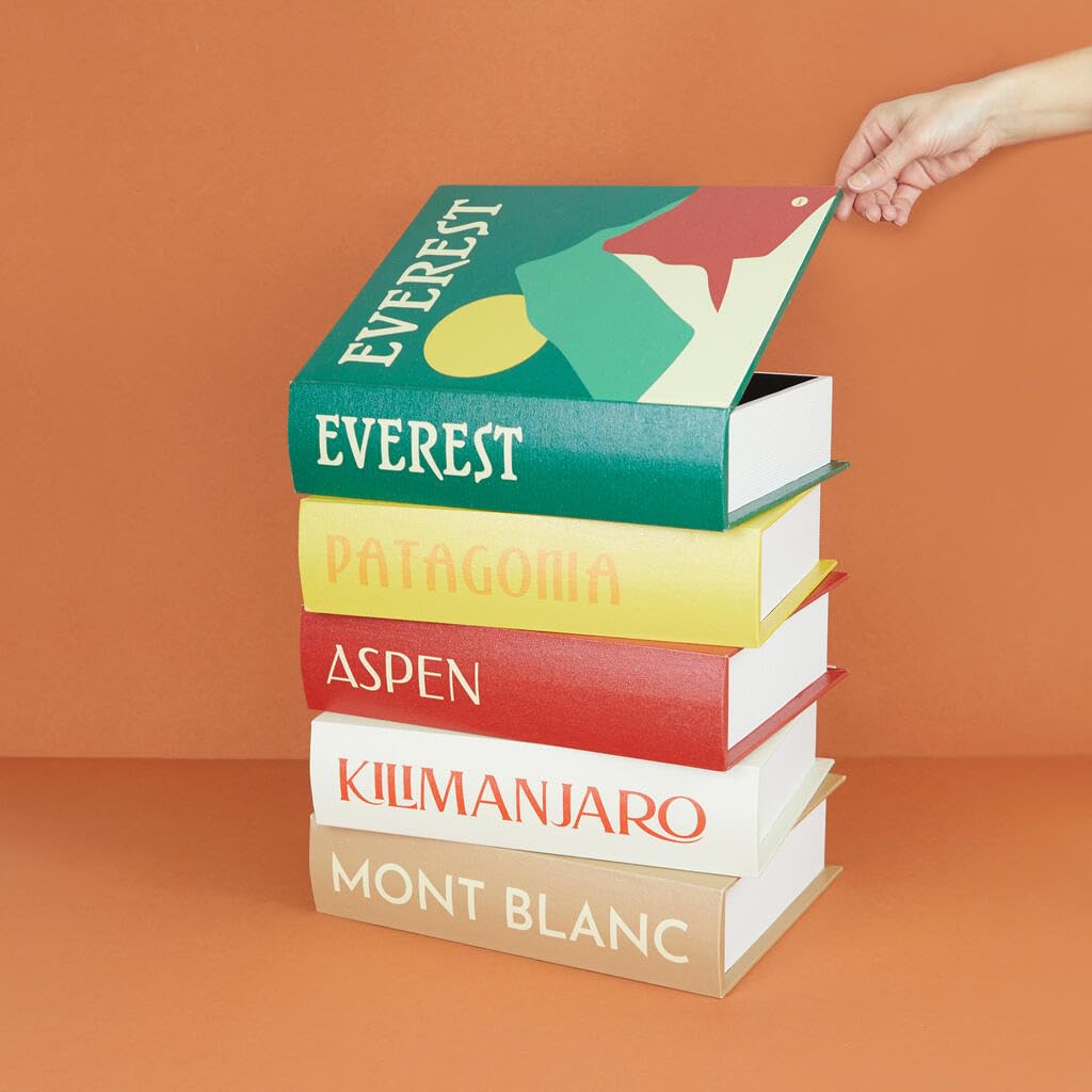 Balvi Tavolino Mountains Book Stack Con doppio scomparto segreto Legno