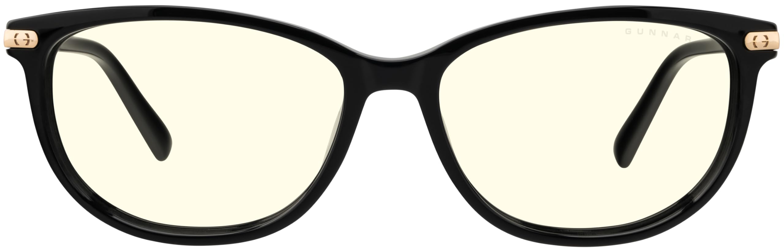 GUNNAR Womens Computer Glasses - Ingrid Onyx Clear Lens - Blue Light Blocking Anti Glare