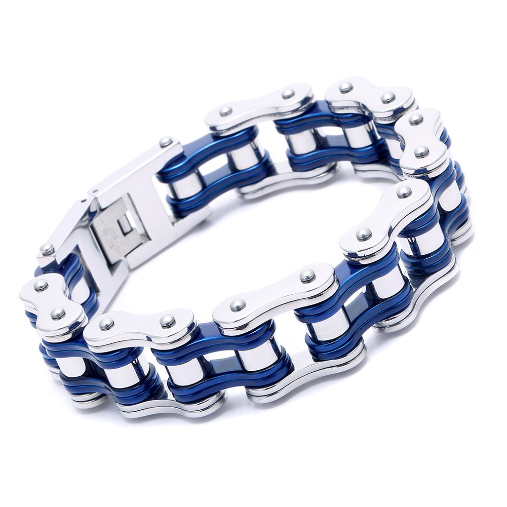 Mens Bikers Bracelet of Stainless Steel
