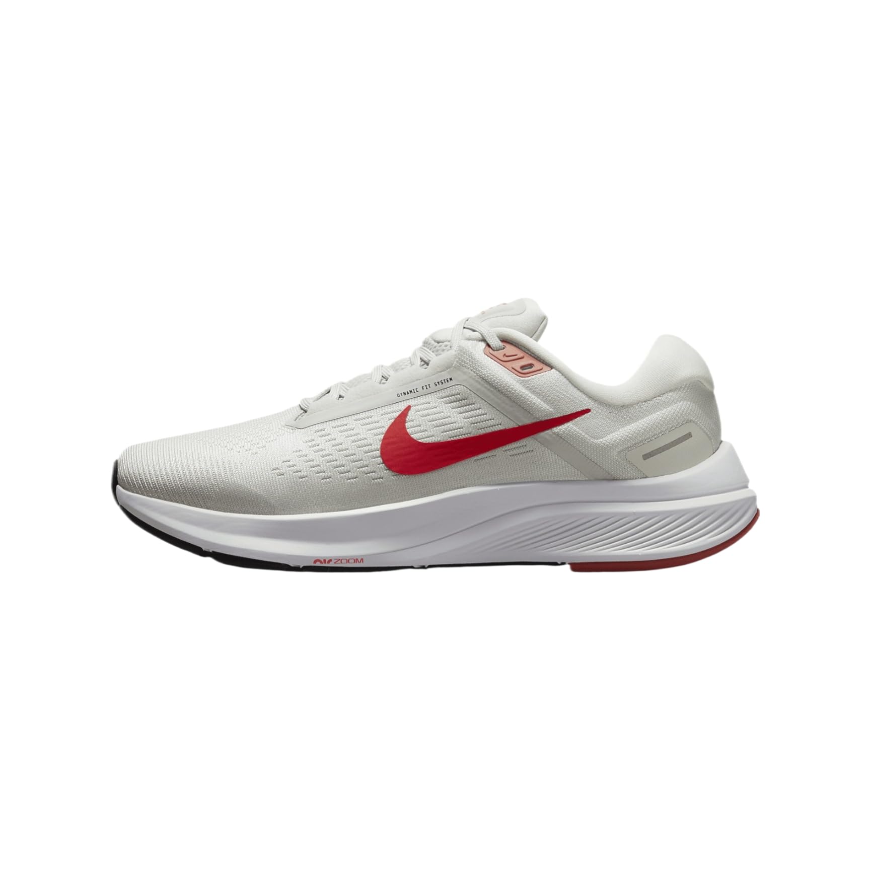 NIKE Men's Air Zoom Structure 24 Sneaker, Photon DUST/LT Crimson-Platinum Tint, 7.5 UK