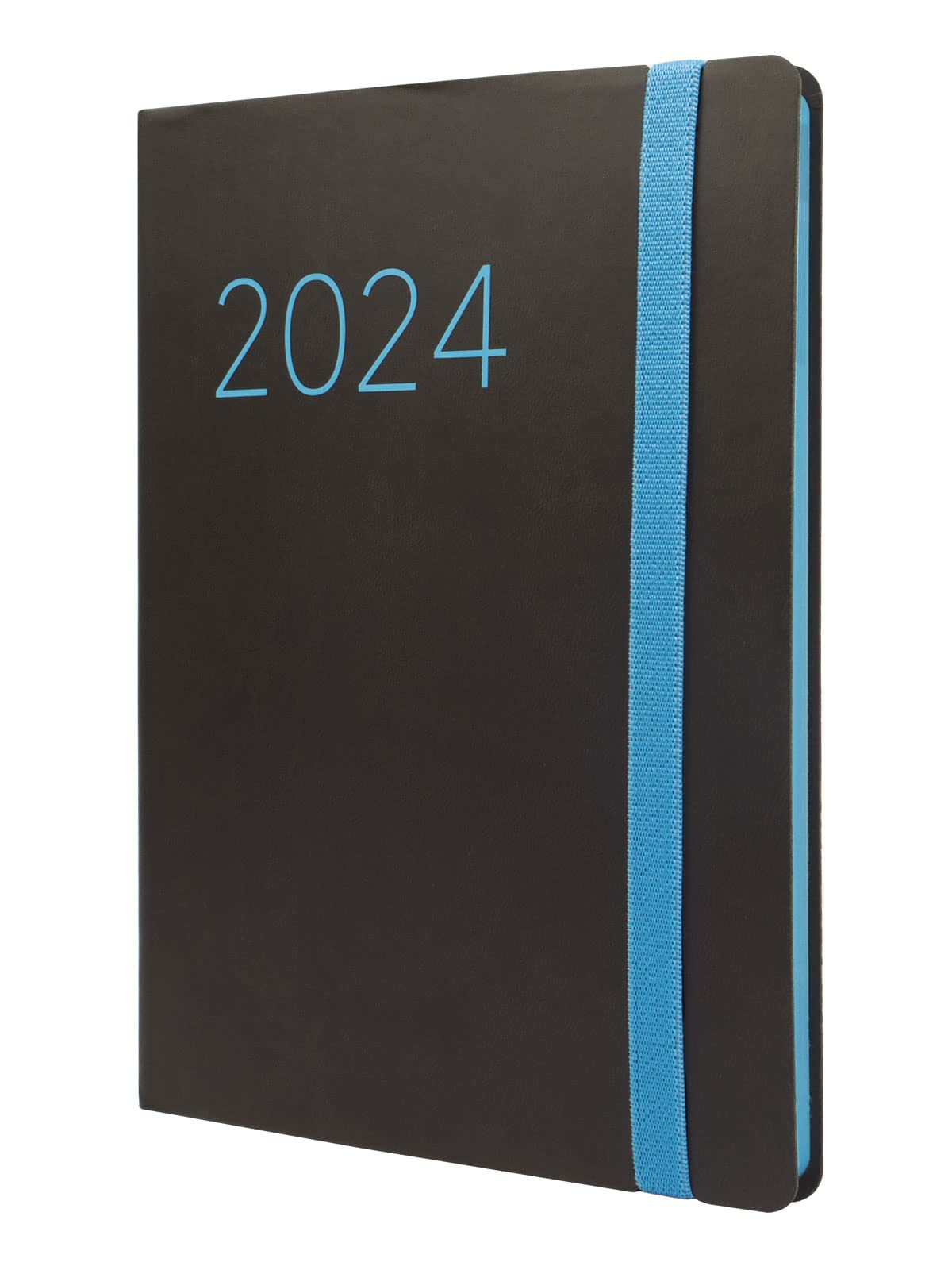 Finocam - Agenda 2024 Flexi Lisa Semana Vista Vertical Enero 2024 - Diciembre 2024 (12 meses) Negro Español
