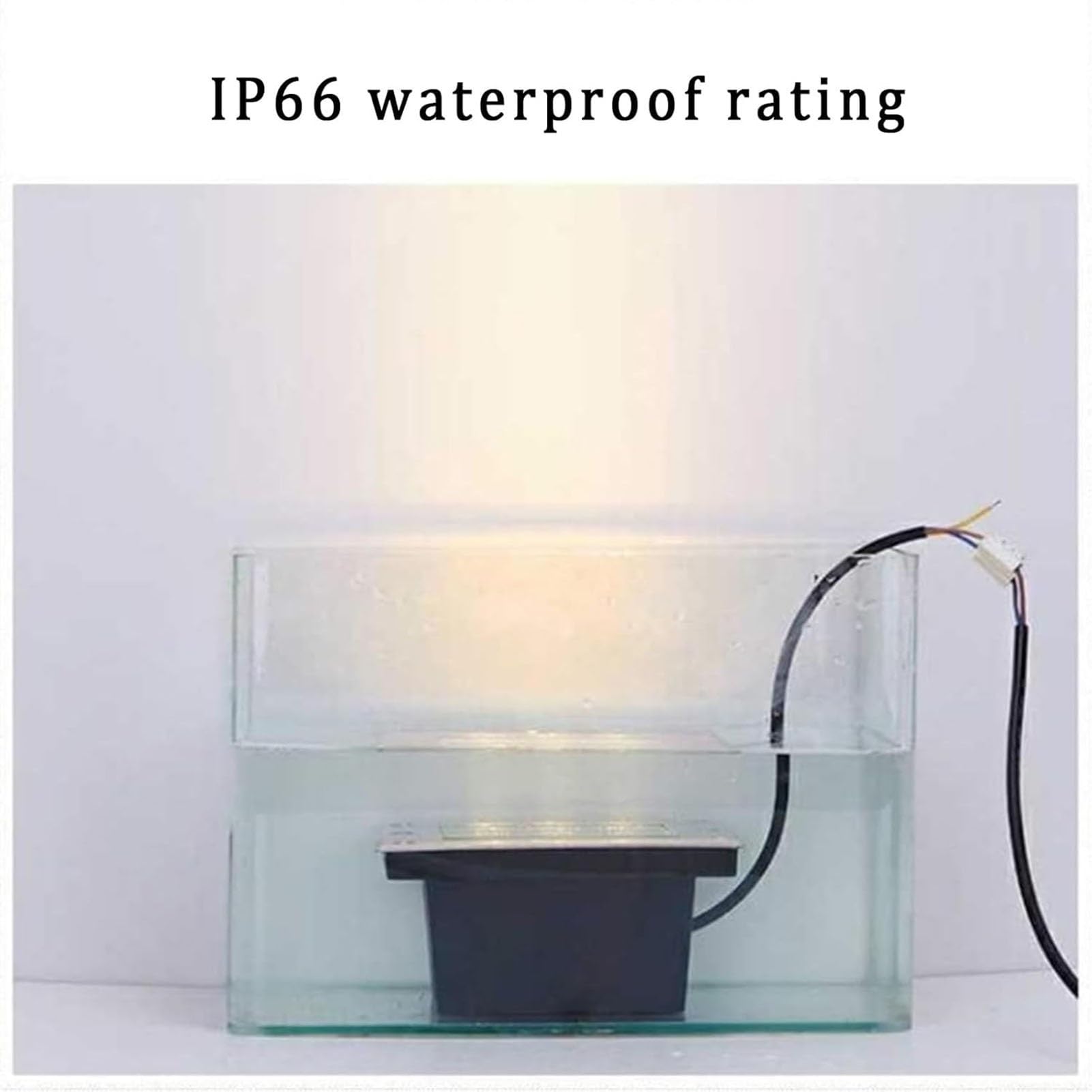 Kwadratowa lampa do zabudowy w podłożu – lampa ogrodowa i krajobrazowa, wodoszczelność IP66, AC 85-265 V, zewnętrzny reflektor do zabudowy, do ogrodu, na wjazd, schody, ścieżki, taras (ciepłe