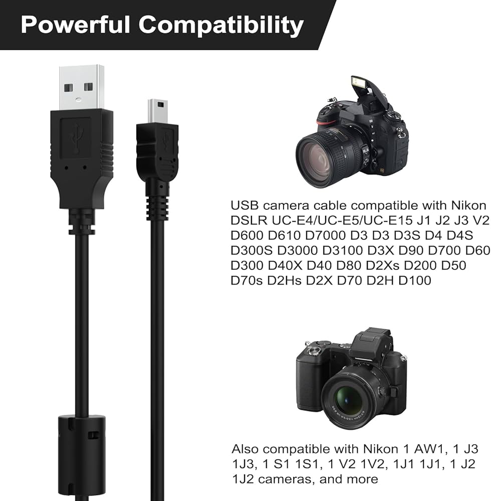 Amazon.com: Gneinour UC-E4 USB Cable Compatible with Nikon D40 Amazon.com: Gneinour UC-E4 USB Cable Compatible with Nikon D40