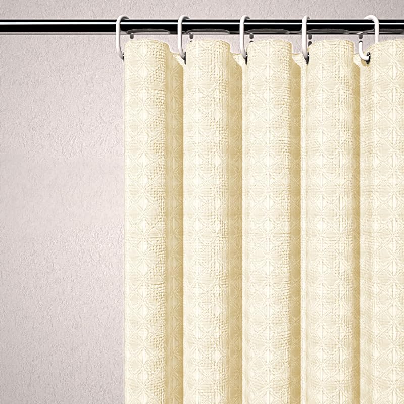KIZAMI Rideau de Douche en Polyester 300 × 200 cm, Rideau de Douche imperméable, Rideau de Douche de Poids élevé, utilisé pour la décoration de Salle de Bain d'hôtel à la Maison Rideau de