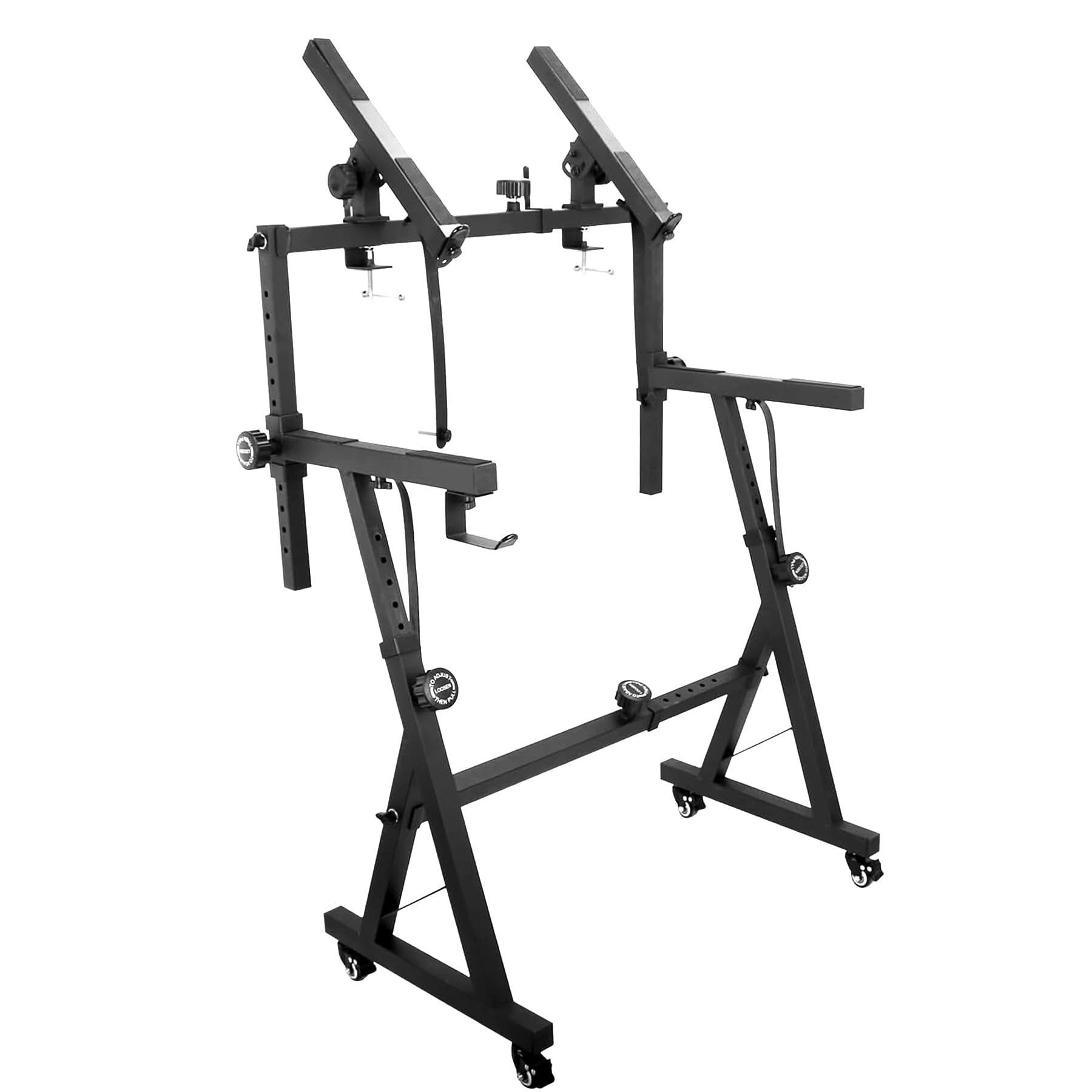 Sidasu Adjustable Z Keyboard Stand with Extra Tier - Heavy-Duty