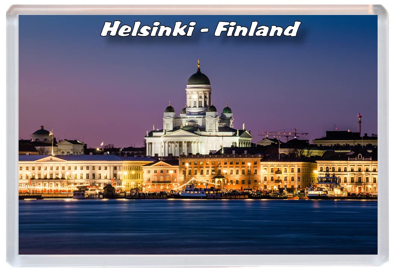 Baked Bean Store Multicolor Helsinki - Finland - 96 X 67Mm Jumbo Fridge Magnet/Magnets Bbsfhm613