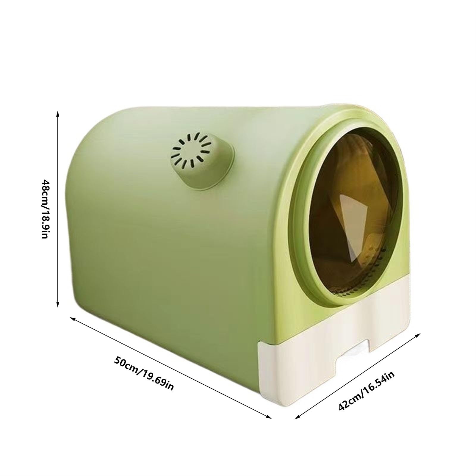 Exclusivo para gatos y perros Bandeja for arena for gatos con tapa, caja de for cajón completamente cerrado, orinal grande a prueba salpicaduras pala for for moda, fácil limpiar Para interiores(Grey)