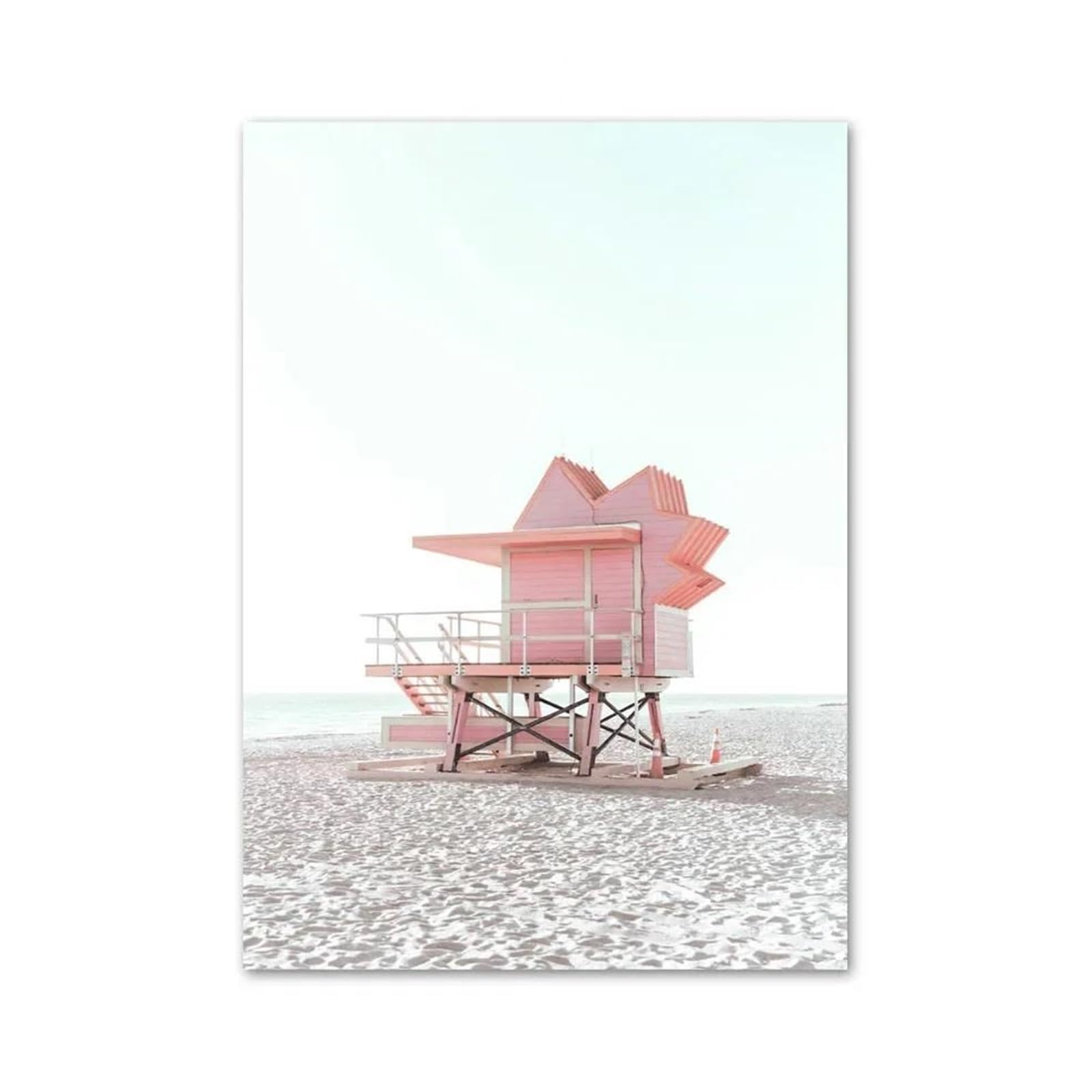 BYAMBD Aesthetic Pictures Fashion Landscape Summer Coastal Ocean Surf Wall Art Aesthetics Print Canvas Painting Posters For Living Room Modern Home Decor(D,30x40cm)