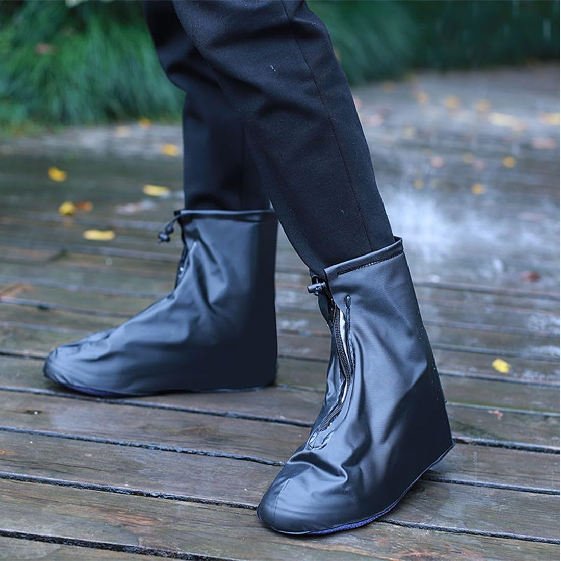 ZKGYUS Couvre-chaussures Imperméables Réutilisables - Antidérapants, Légers Et Lavables - Protection Parfaite Pour Pluie, Neige Et Boue (Tailles 36-37)