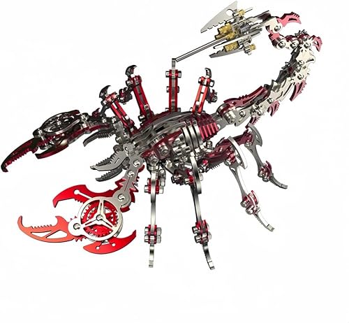 Miniatura 1 de Rompecabezas de metal 3D para adultos, kits de modelos de metal 3D Escorpión para adultosadolescentes, 454 piezas de modelos de montaje mecánico,