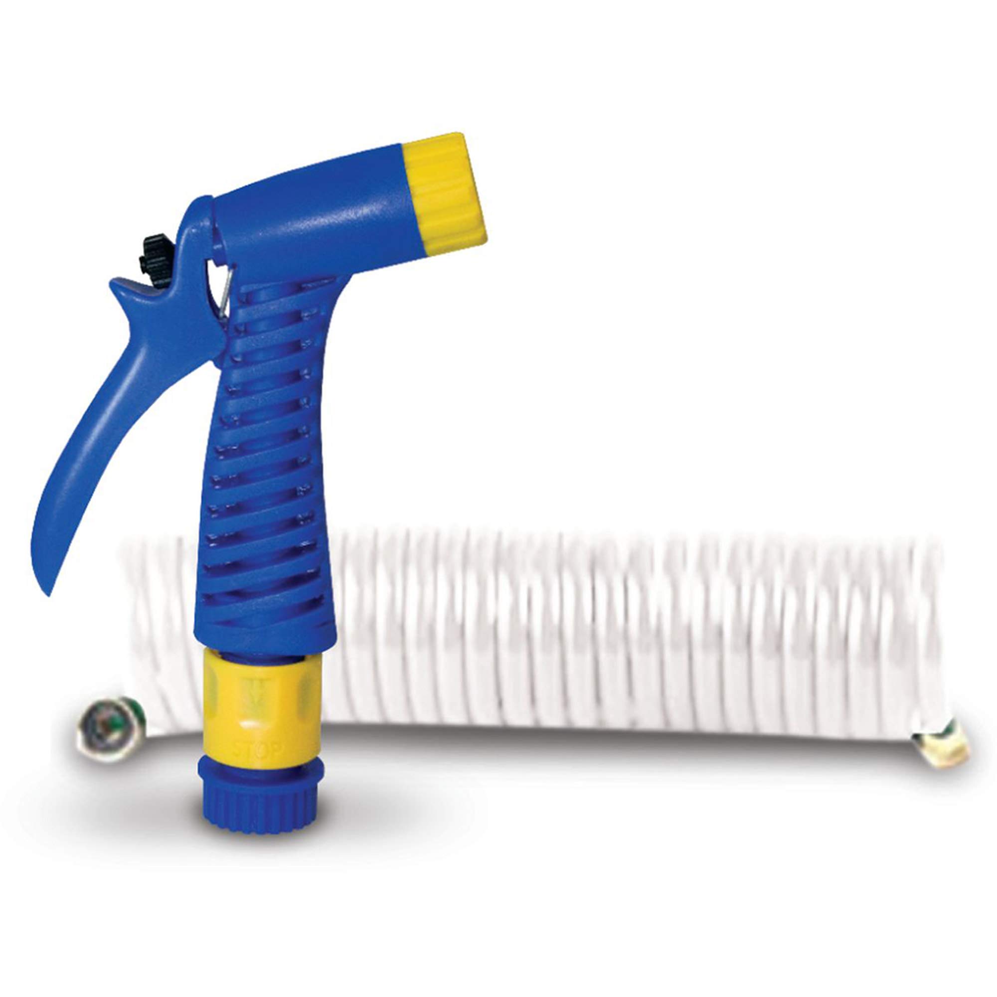 Seasense 1/2-Inch X 15-Feet Coiled Boat Hose with Nozzle