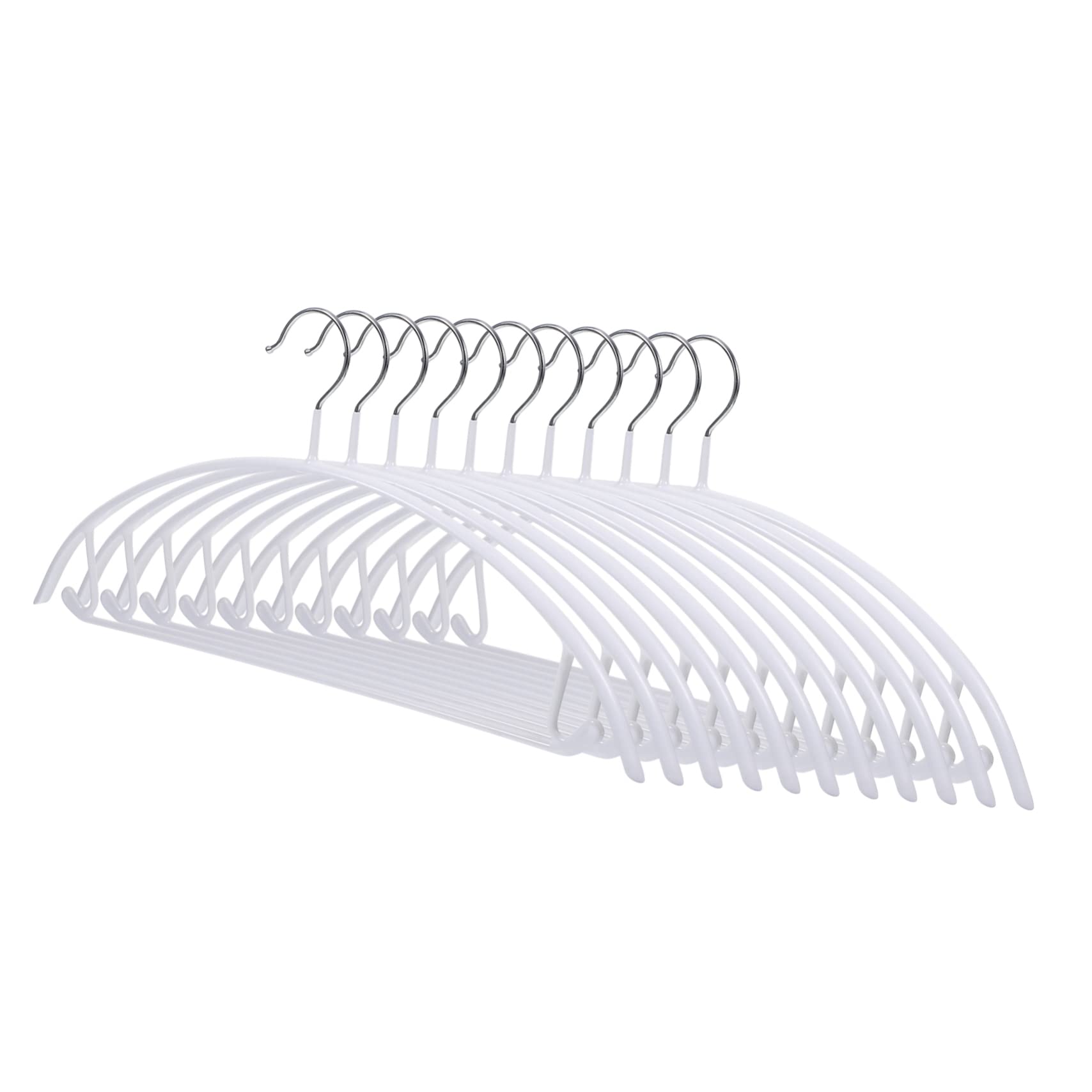 ABOOFAN 10Pcs Traceless Clothes Hanger Non Slip Multipurpose Hangers for Coats Sweaters Jackets High Load Capacity Resistant Design Home Accessory