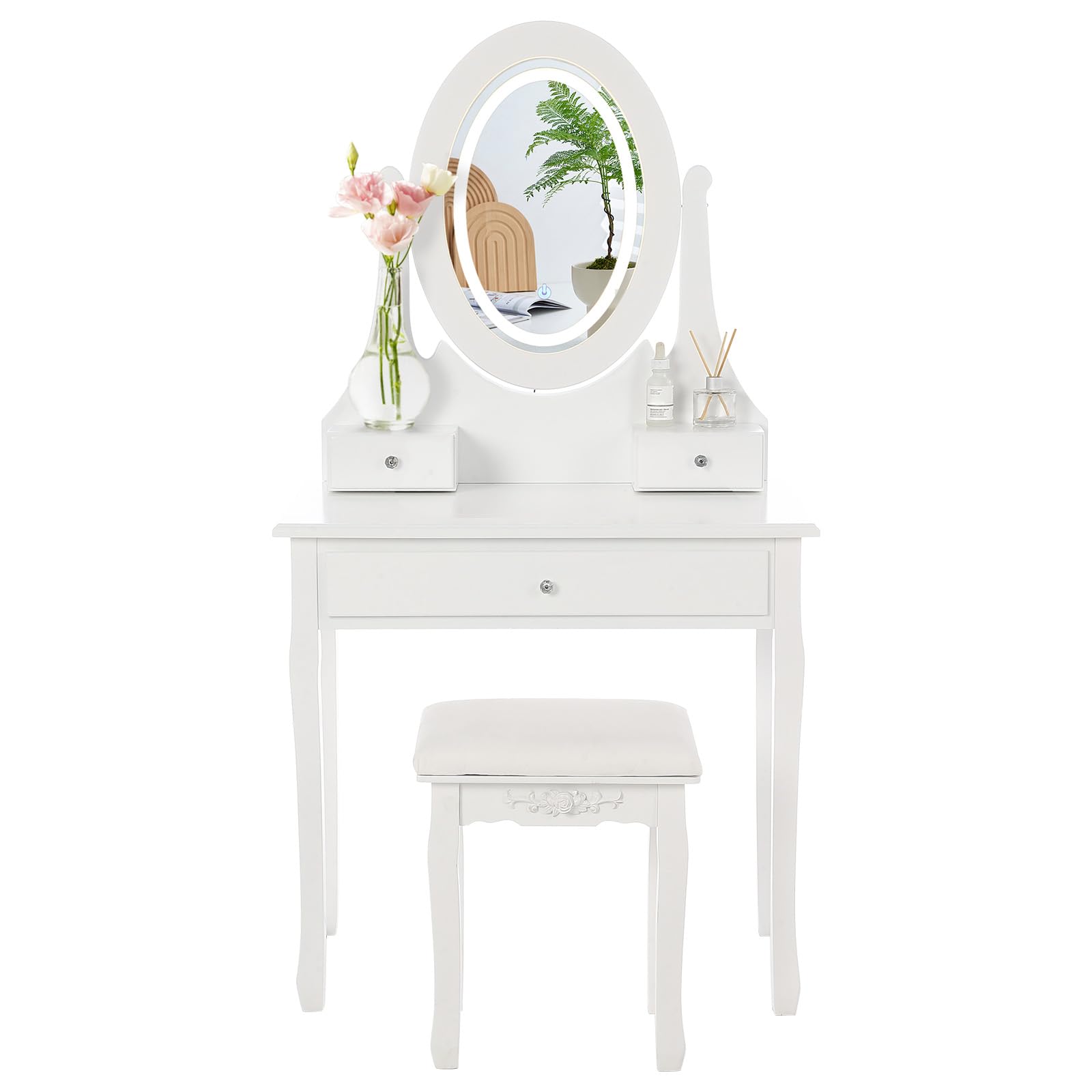 Tocador moderno compacto para renovar el estilo de tu dormitorio