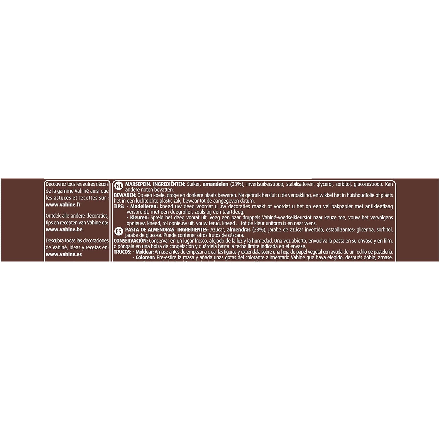 Vahine Pasta de almendras 250 g (Family Pack)