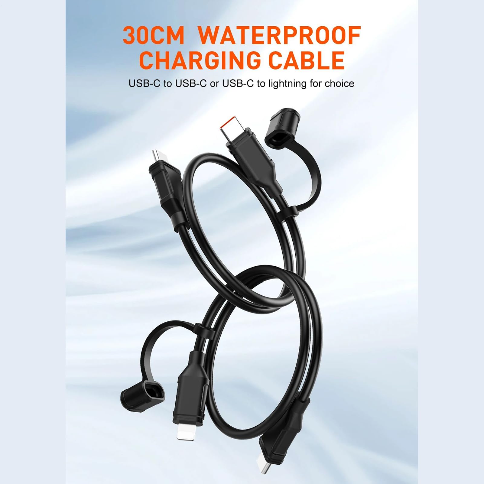 Cargador USB para Moto Cargador Impermeable Tipo C