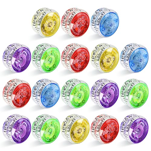 Palwin Yoyo, 18 Pezzi con Luci per Bambini e Studenti Principianti, Giochi da Regalare per Compleanni, Feste e Celebrazioni