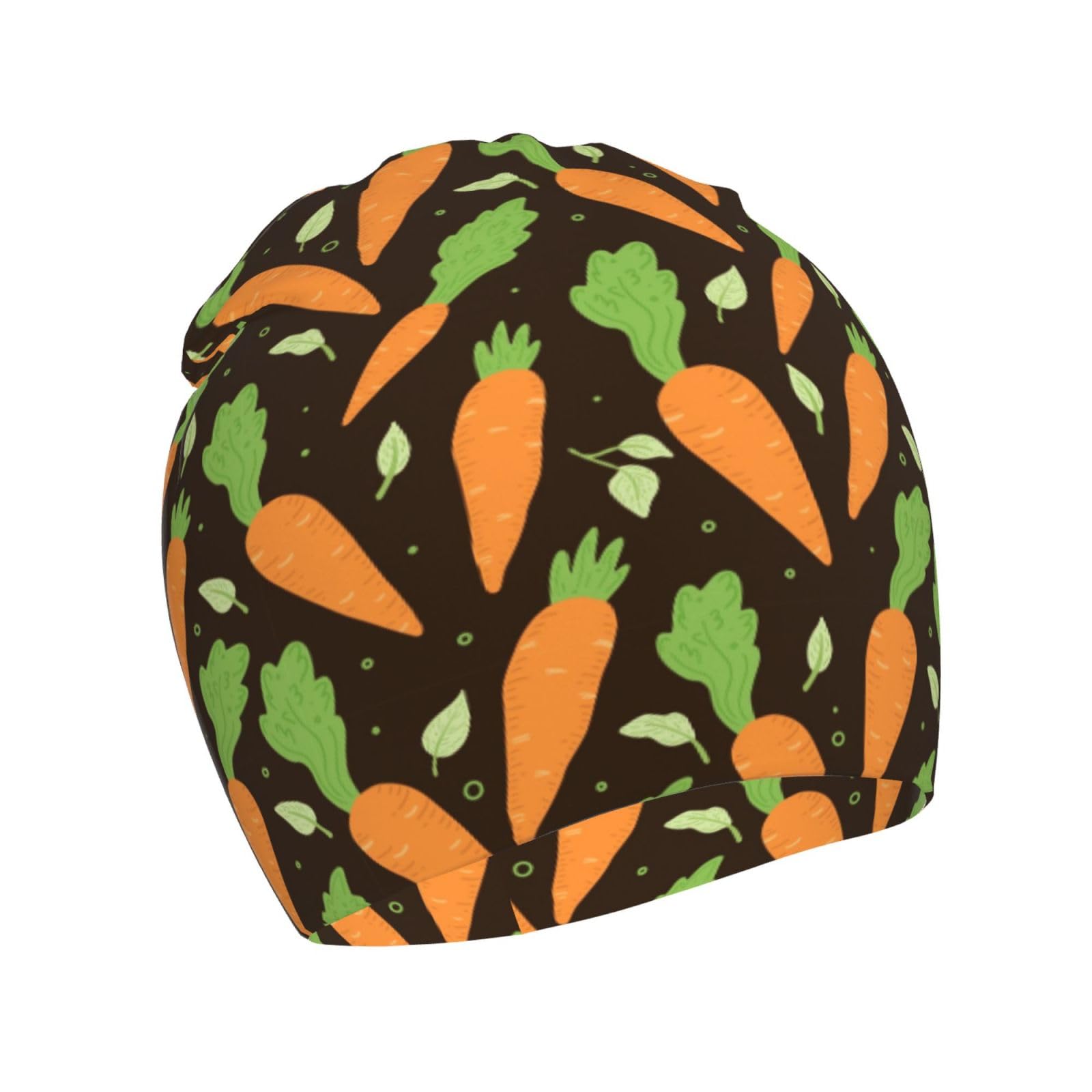 Rqzwdq Watercolor Carrots Print Kids Beanie Hats Warm Knit Beanie Cap Skull Caps Gifts Decor for Boys Girls White