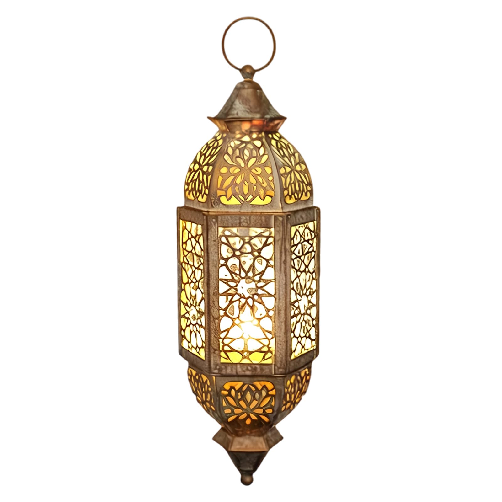 Artistic Cutout Moroccans Theme Iron Hanging Holders Lamp for Wedding Eid Ramadans Parties Event Decoration Moroccans Theme Candleholder