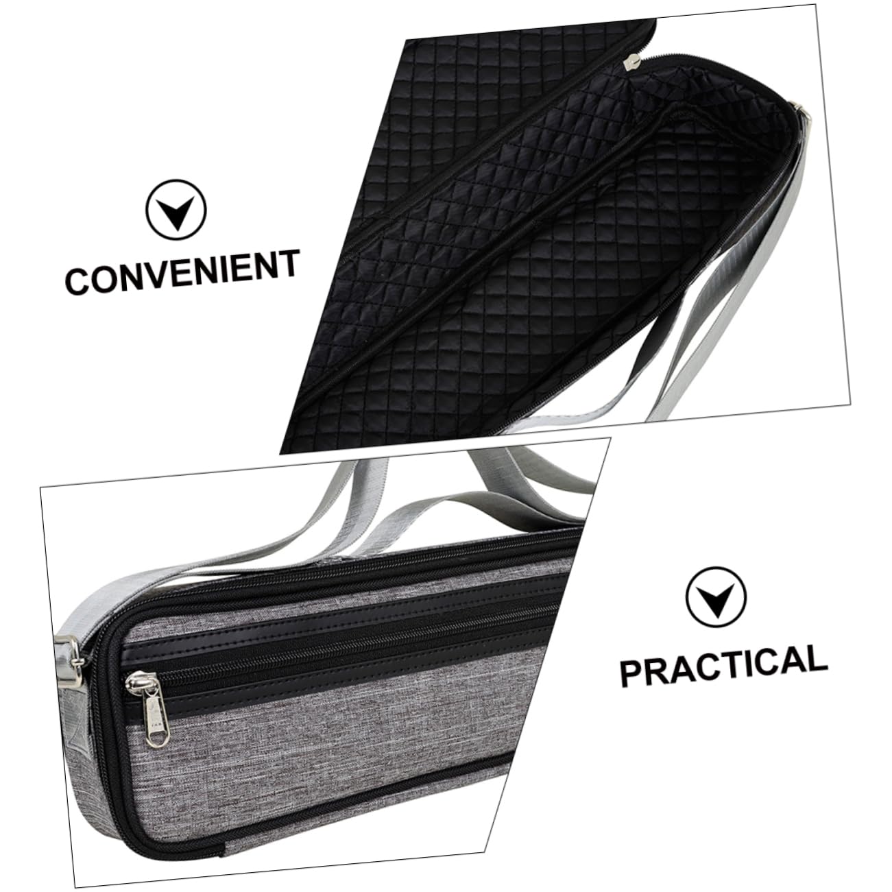 OFFSCH 1 Set Flute Bag Flute Pouch Bansuri Flute Case Flute Hard Case Flute Backpack Portable Flute Case Music Instrument Bag Tuba Storage Box Bag Water Proof Oxford Cloth