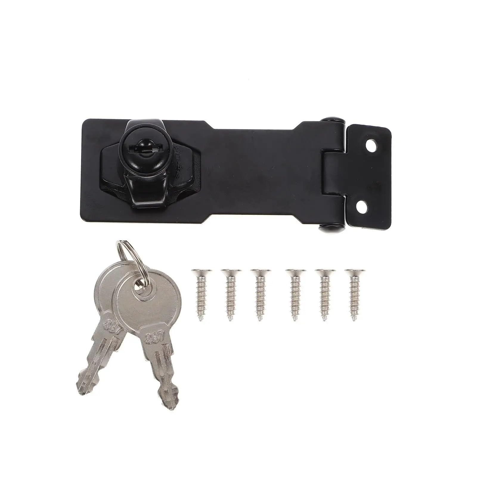 2 Pcs Lock Closet Door Window Locks Child Proof Cabinet Latch Sliding Keyed Metal for Doors