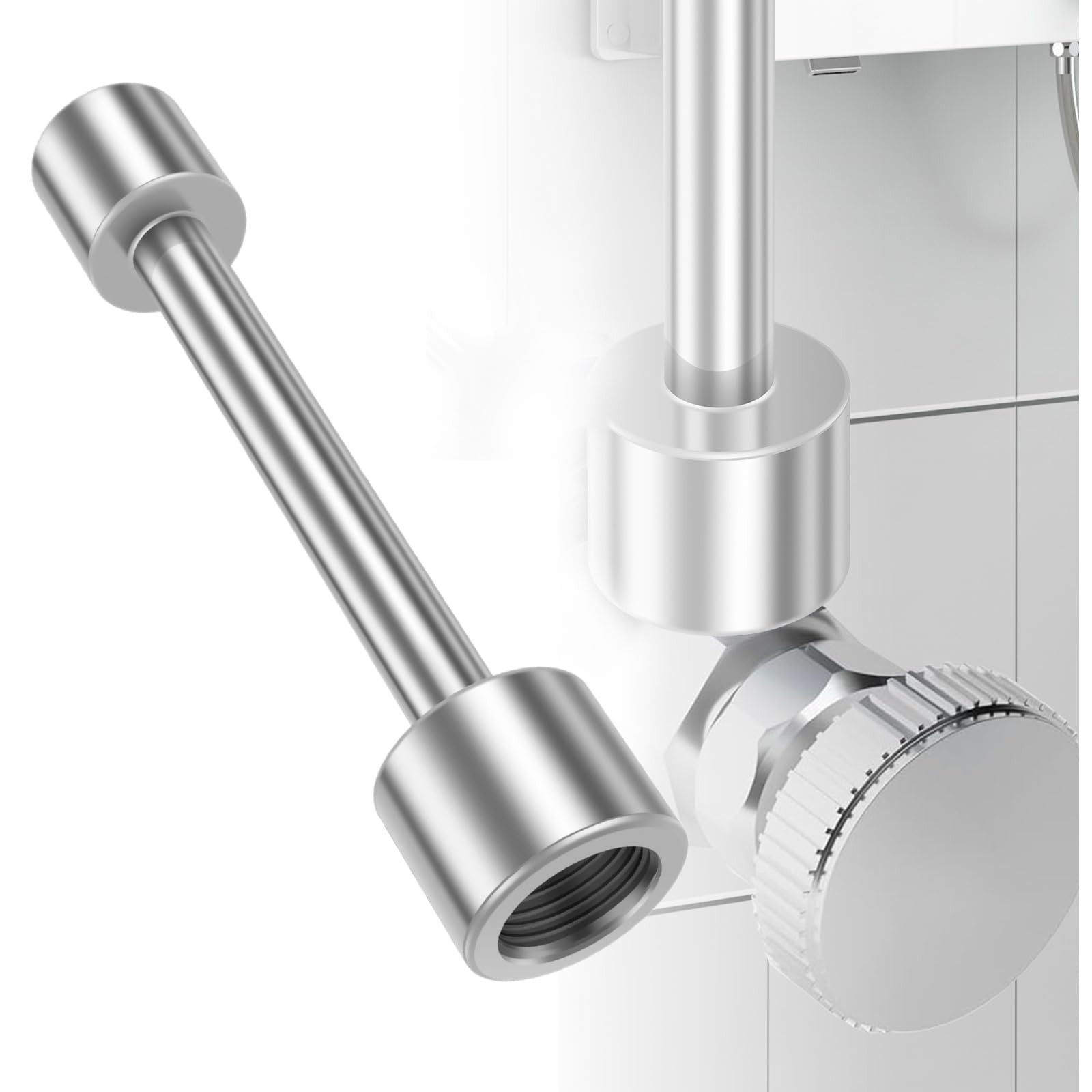 LYDODOKA Plumbing Tools, Angle Stop Wrench, Steel Angle On Wrench, Professional Plumbing Wrench Removal Tool for Installing & Removing Compression Angle Stop Valves