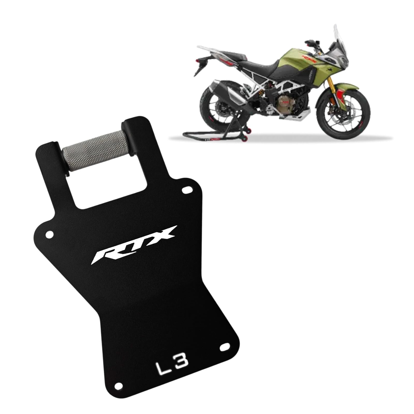 GPS Mount for Apache RTX 300 | Mobile & GPS Navigation Holder | Direct Fit Navigation Bracket | Heavy Duty Mild Steel Construction | Stable & Vibration Resistant-image-25